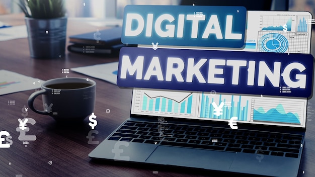 Marketing della tecnologia digitale Business concettuale