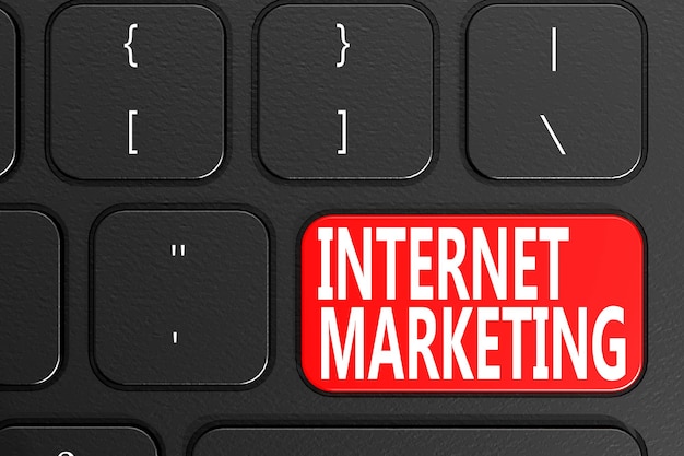 Marketing su Internet sulla tastiera