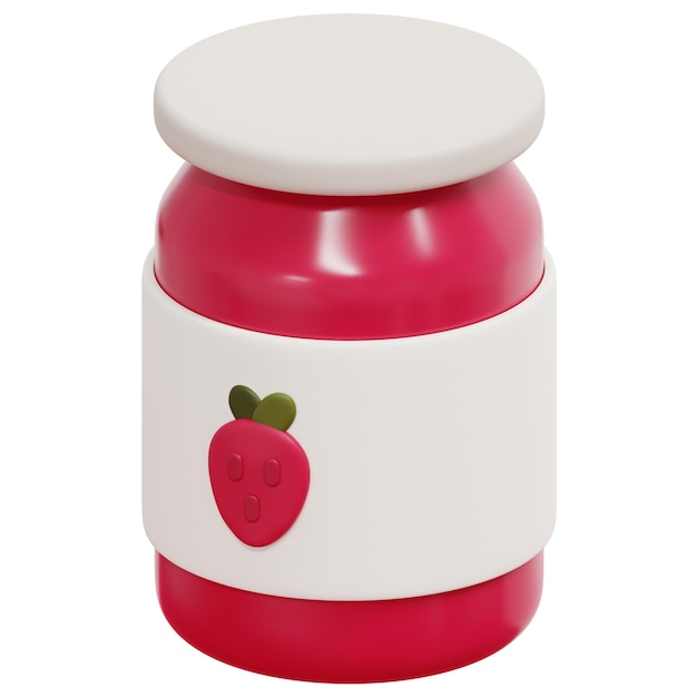 marmellata 3d rendering icona illustrazione