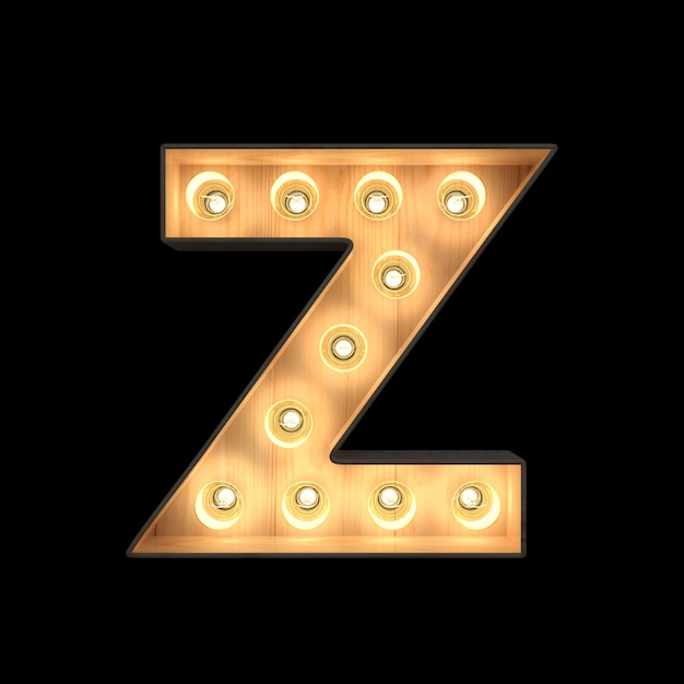 Marquee light Alphabet Z