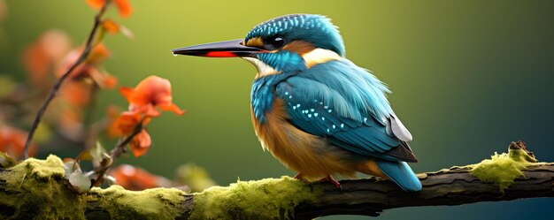 Martin pescatore europeo Alcedo in questo primo piano