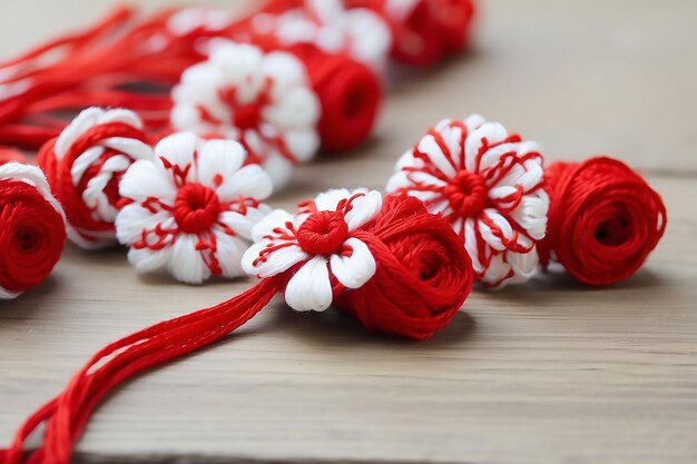 Martisor rosso e bianco filo filo vacanza con Martisor primavera rumena