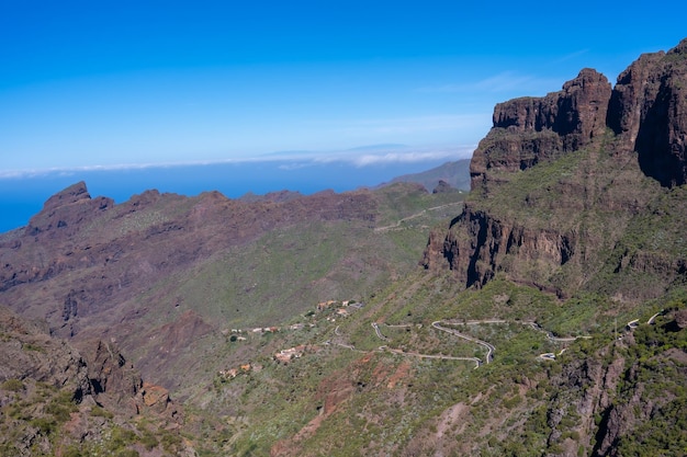 Masca Canyon nel comune di montagna nel nord delle Isole Canarie di Tenerife