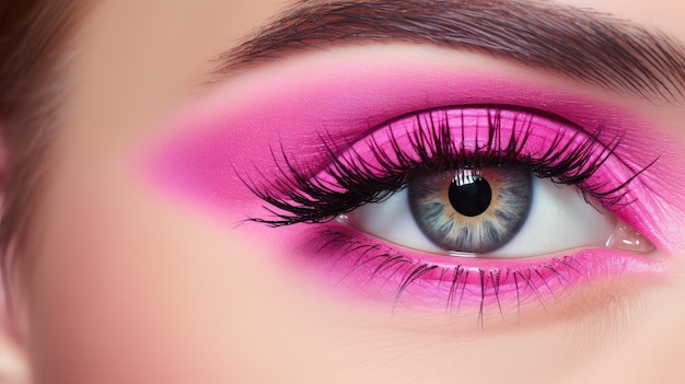 Mascara da trucco rosa