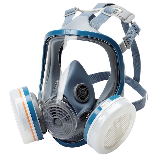 Maschera a gas con dispositivo respiratorio per la protezione degli ambienti contaminati