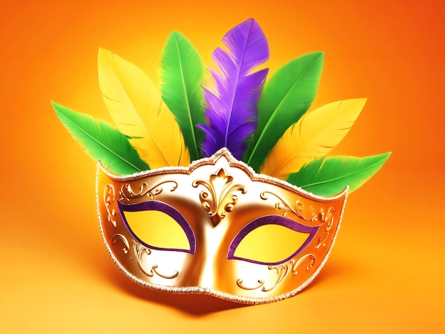 Maschera di carnevale confetti Mardi Gras sfondo migliore qualità modello di immagine per carta da parati iper-realistica