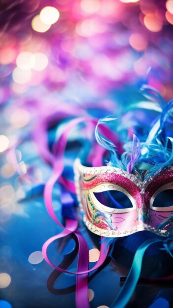 Maschera di carnevale in confetti