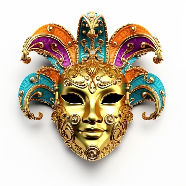 Maschera di Mardi Gras Generativo ai