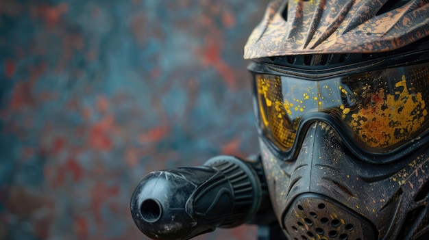 Maschera e marcatore di paintball per passatempi attivi