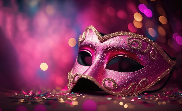 Maschera facciale festiva per la celebrazione del carnevale