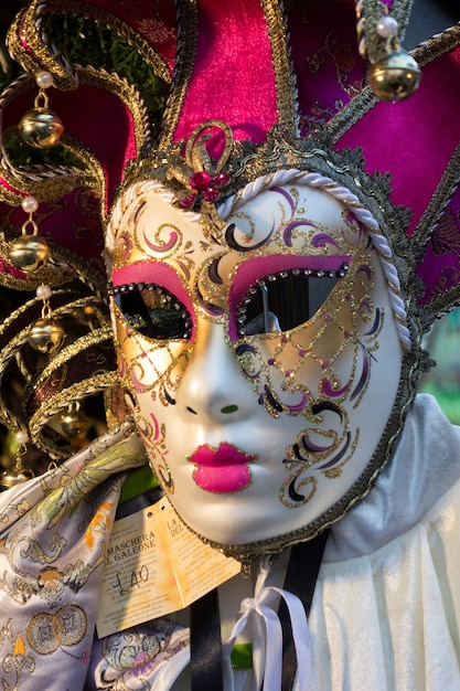 Maschera veneziana in vendita al Winter Wonderland di Hyde Park