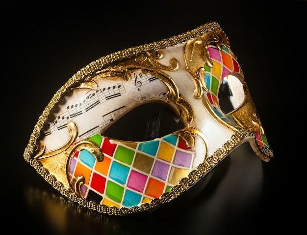 Maschera veneziana stile arlecchino