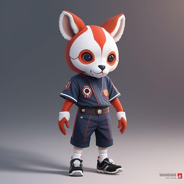 Mascotte di gioco per i bambini giocatori