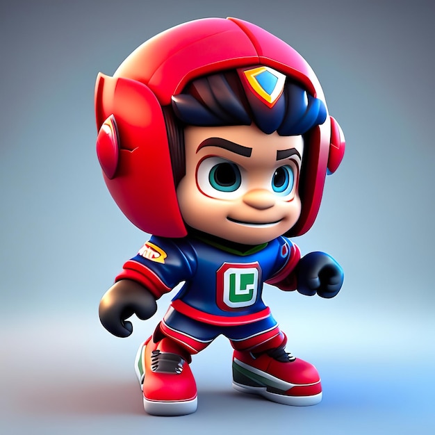 Mascotte di personaggi di calcio in 3D Generative AI