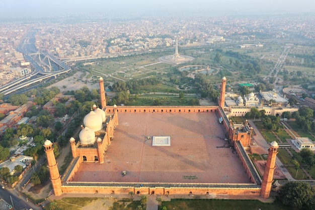 Masjid Badshahi aereo di Lahore Pakistan