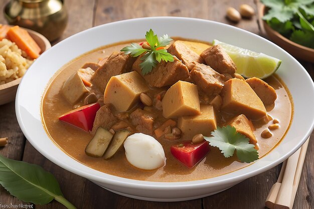 Massaman curry tailandese