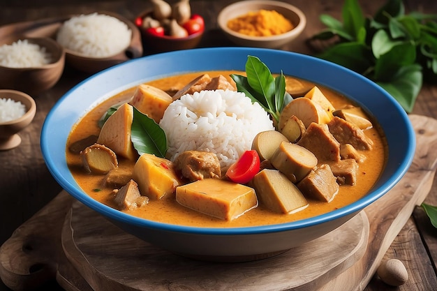 Massaman curry tailandese