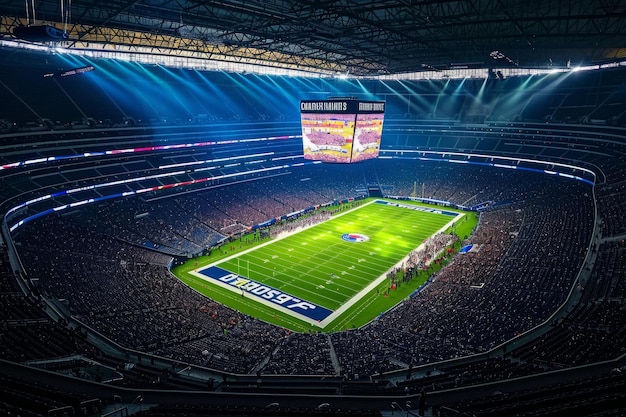 Massiccio stadio di football americano Generate Ai