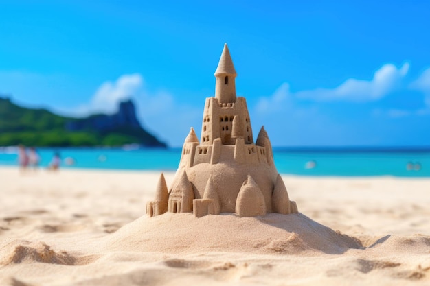 Masterpiece Sand Castle AI generativa