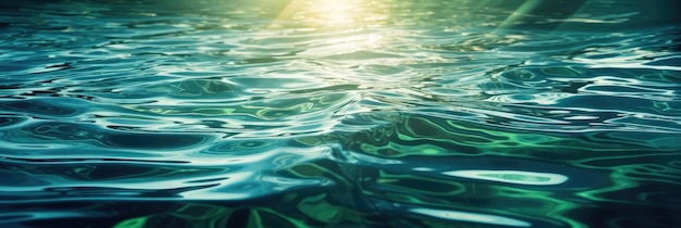 Materiale di base del motivo dell'acqua verde generato dall'intelligenza artificiale