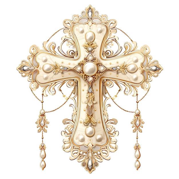 Materiale in avorio della Sacra Santa Croce con intricato intagli in avorio, cornice per la Domenica delle Palme, arte ad acquerello
