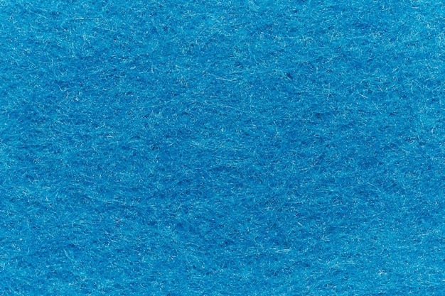 Materiale tessile in feltro morbido Colore blu texture colorata tessuto lembo sfondo primo piano