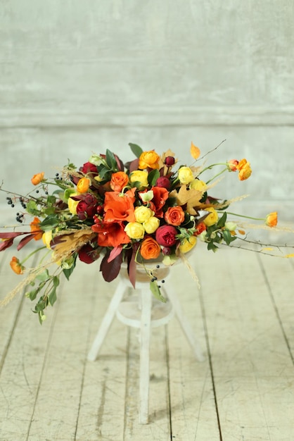Matrimonio elegante bouquet da sposa fresco Composto da colori alla moda