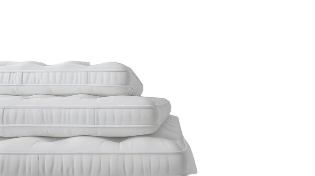 Mattress realistici su sfondo trasparente sfondo bianco