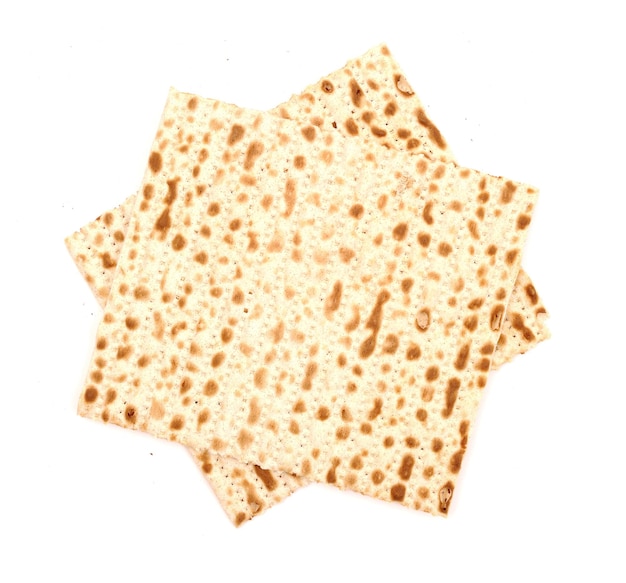 Matzo, isolato su bianco