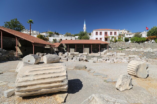 Mausoleo di Alicarnasso nella città di Bodrum Mugla Turchia