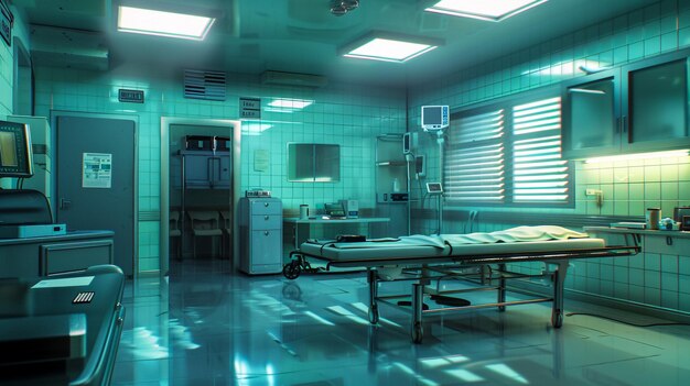 Medicina del futuro Un ambiente ospedaliero moderno Innovazione e tecnologia nello spazio sterile