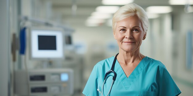 Medico femminile in uniforme