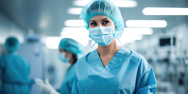 Medico femminile in uniforme