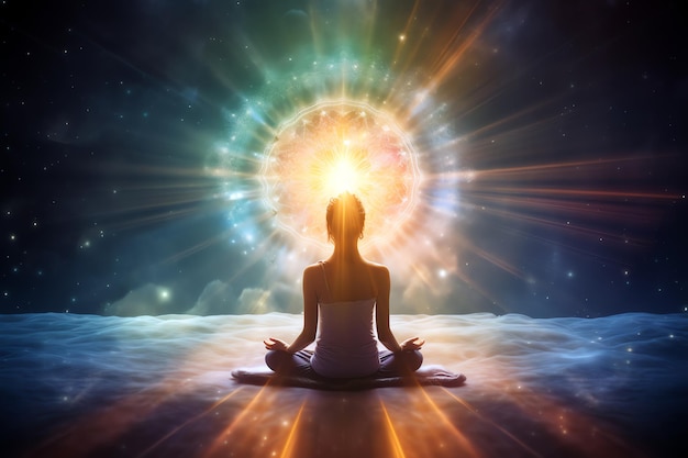 meditazione cosmica generata dall'IA