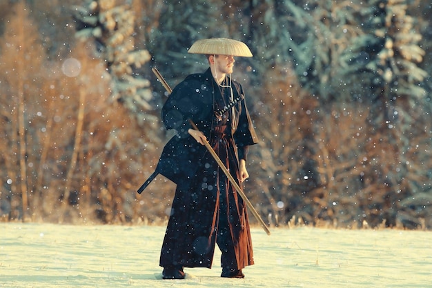 Meditazione del guerriero della neve