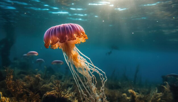 Meduse nell'acqua