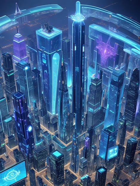 Mega città futuristica