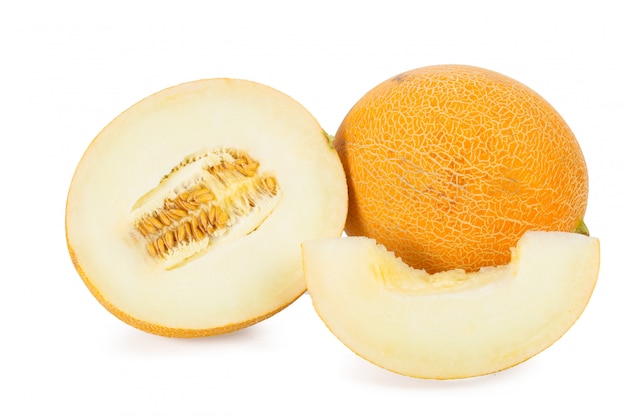 Melone affettato isolato