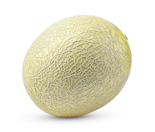 Melone del cantalupo su priorità bassa bianca