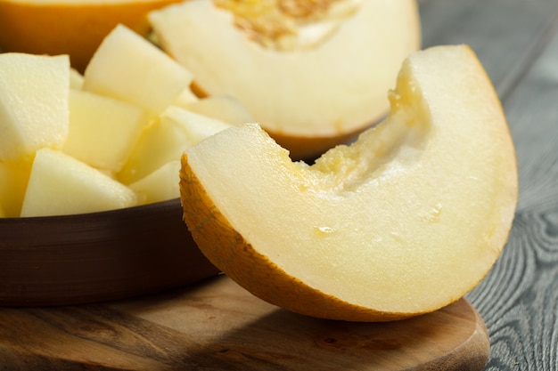Melone sul tavolo