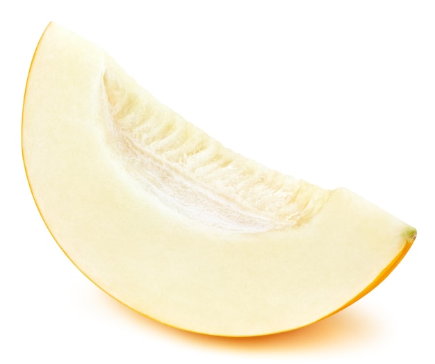 Melone tracciato di ritaglio Melone fresco isolato su sfondo bianco