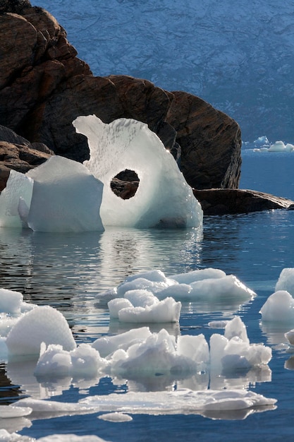 Melting Ice Scoresbysund Groenlandia