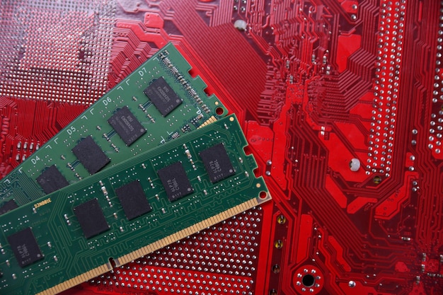 Memoria RAM del computer sulla scheda madre