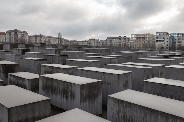 Memoriale per gli ebrei assassinati d'Europa a Berlino Germania