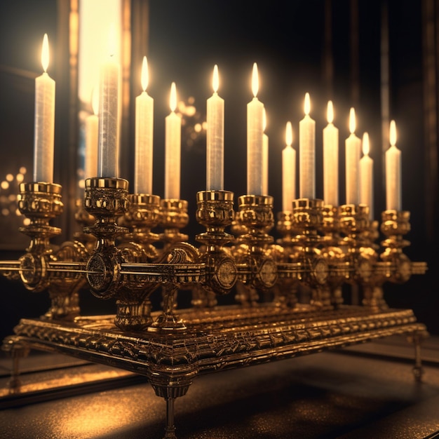 Menorah alta qualità 4k ultra hd hdr