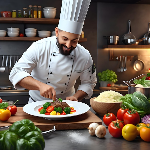 Mentre entri nella cucina degli chef ti ritrovi completamente affascinato dall'iperrealista