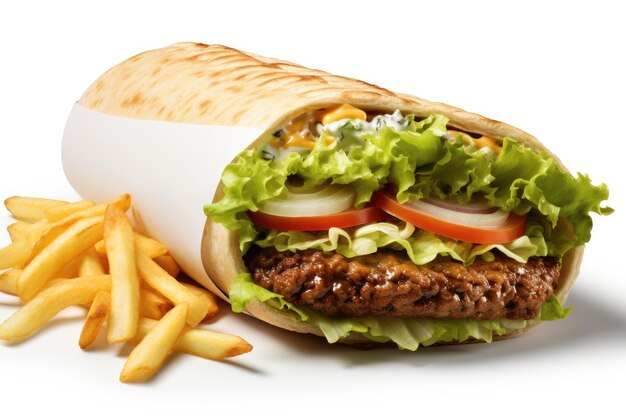 menu fast food di strada sul tavolo fotografia alimentare pubblicitaria professionale