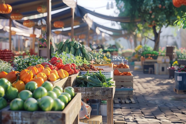 Mercati agricoli fiorenti