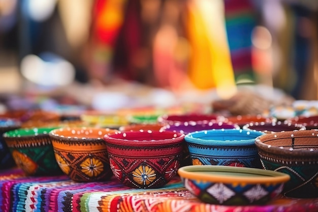 Mercati colorati con artigiani che rappresentano tradizioni culturali uniche