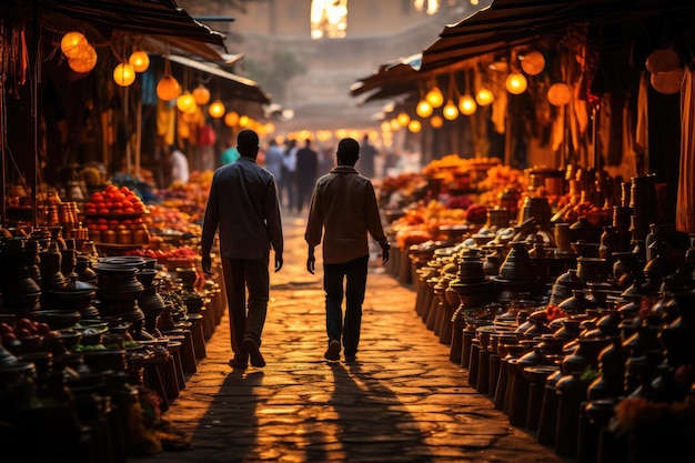 Mercati vivaci di Marrakech